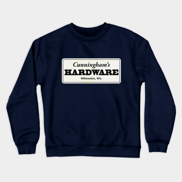 Cunningham's Hardware (weathered) Crewneck Sweatshirt by GloopTrekker